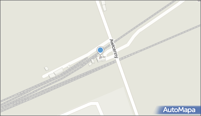 Wrocław, Awicenny Ibn Siny, 37, mapa Wrocławia