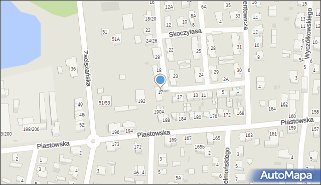 Częstochowa, Axentowicza Teodora, 17, mapa Częstochowy