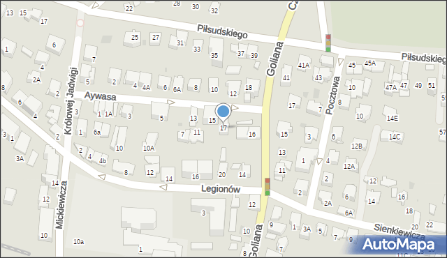 Wieliczka, Aywasa Franciszka, 17, mapa Wieliczka