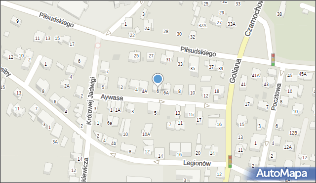 Wieliczka, Aywasa Franciszka, 6, mapa Wieliczka