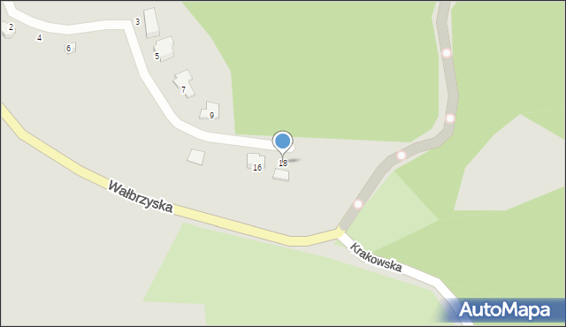 Boguszów-Gorce, Azaliowa, 18, mapa Boguszów-Gorce