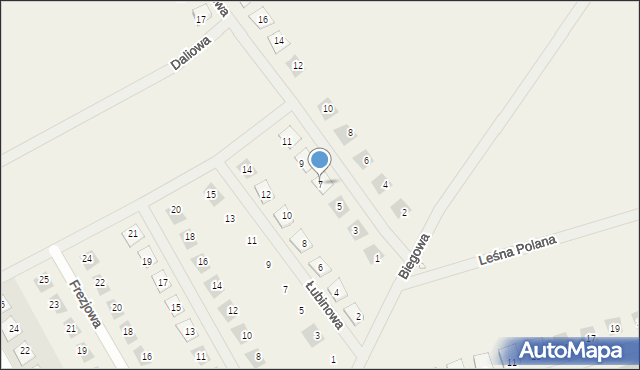 Bolechówko, Azaliowa, 7, mapa Bolechówko