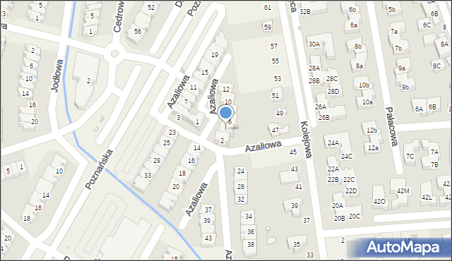 Dąbrówka, Azaliowa, 4, mapa Dąbrówka