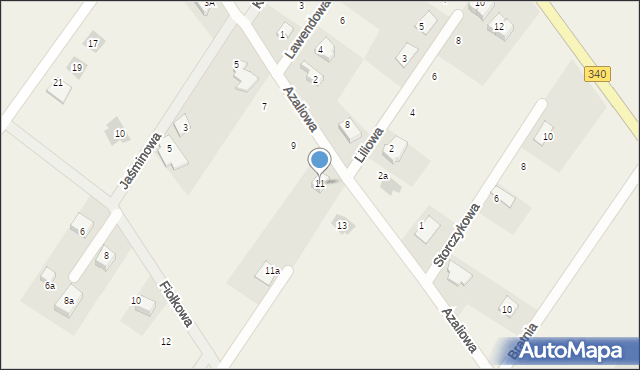 Dobroszyce, Azaliowa, 11, mapa Dobroszyce