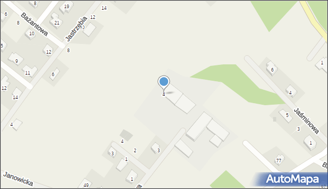 Gajków, Azaliowa, 4, mapa Gajków