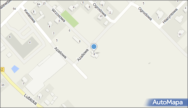 Grębocin, Azaliowa, 4, mapa Grębocin