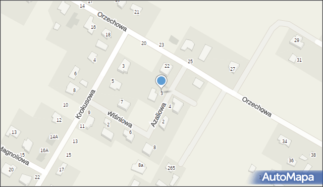 Kalinówka, Azaliowa, 3, mapa Kalinówka