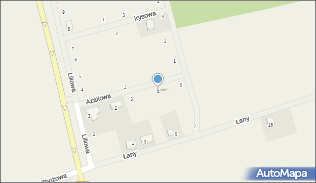 Kobylec, Azaliowa, 4, mapa Kobylec