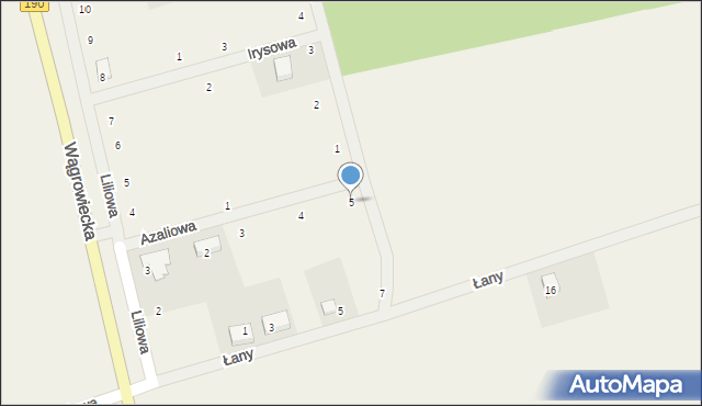 Kobylec, Azaliowa, 5, mapa Kobylec