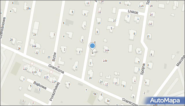 Kutno, Azaliowa, 4, mapa Kutno