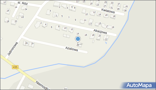 Mechnice, Azaliowa, 7, mapa Mechnice