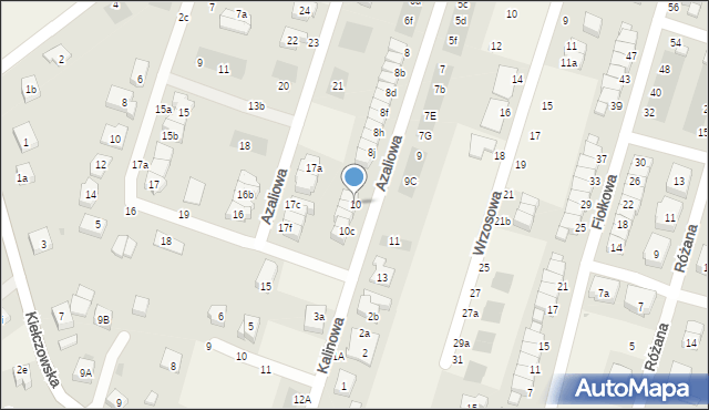 Mirków, Azaliowa, 10, mapa Mirków