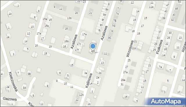 Mirków, Azaliowa, 10d, mapa Mirków