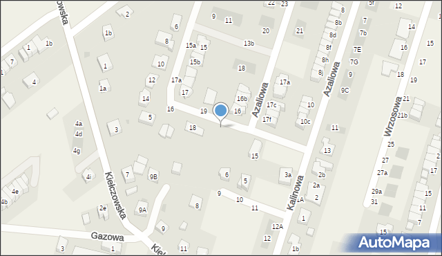 Mirków, Azaliowa, 15b, mapa Mirków