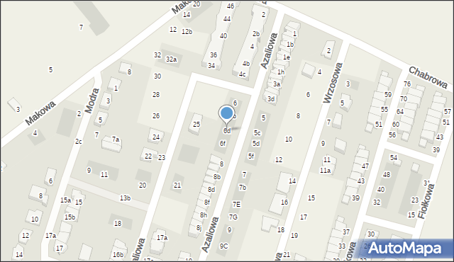 Mirków, Azaliowa, 6d, mapa Mirków
