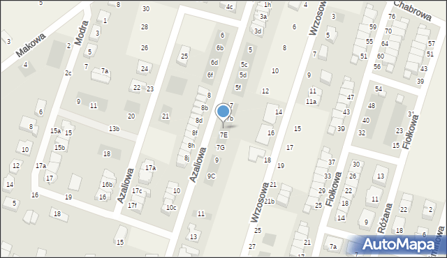 Mirków, Azaliowa, 7d, mapa Mirków