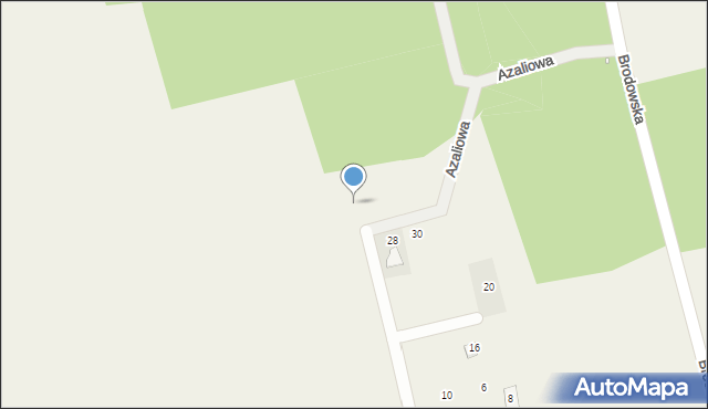 Murzynowo Leśne, Azaliowa, 17, mapa Murzynowo Leśne