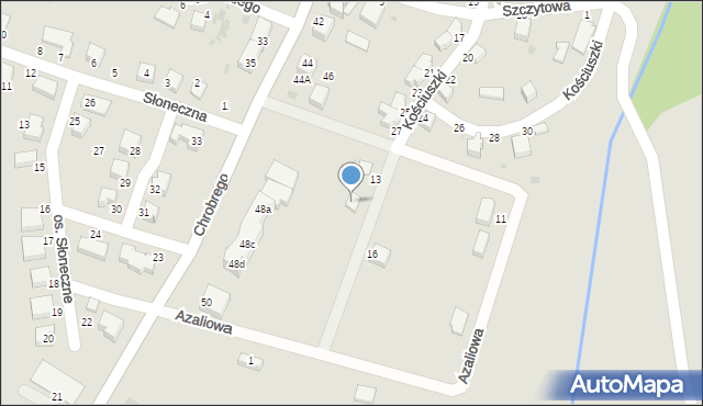 Niemcza, Azaliowa, 15, mapa Niemcza