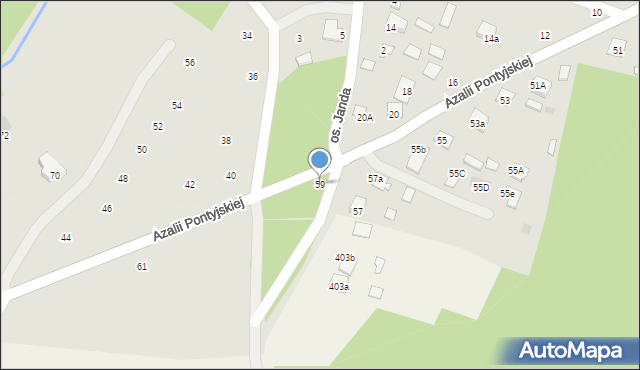 Nowa Sarzyna, Azalii Pontyjskiej, 59, mapa Nowa Sarzyna