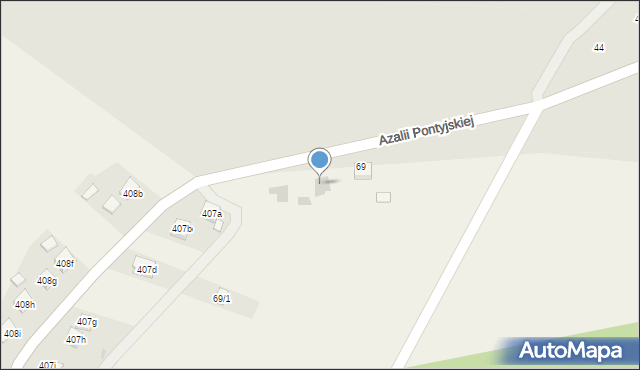 Nowa Sarzyna, Azalii Pontyjskiej, 71, mapa Nowa Sarzyna