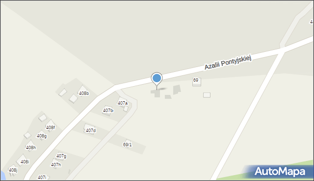 Nowa Sarzyna, Azalii Pontyjskiej, 73, mapa Nowa Sarzyna