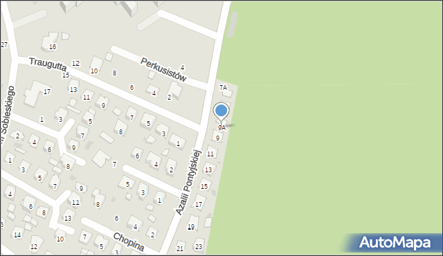 Nowa Sarzyna, Azalii Pontyjskiej, 9A, mapa Nowa Sarzyna