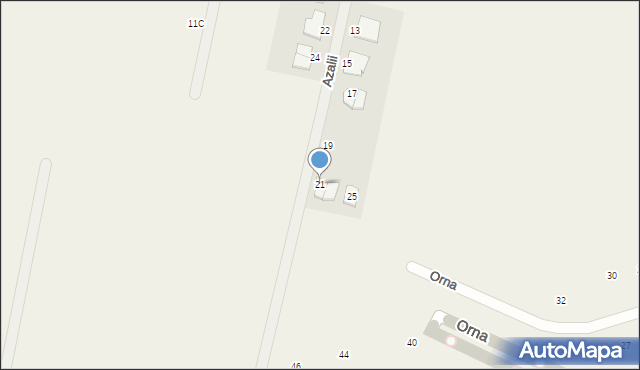 Nowa Wola, Azalii, 21, mapa Nowa Wola