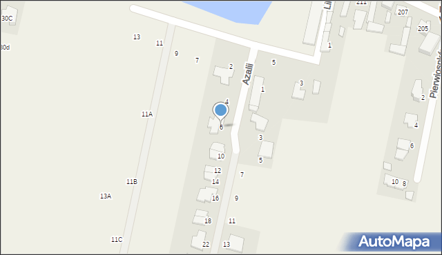 Nowa Wola, Azalii, 6, mapa Nowa Wola