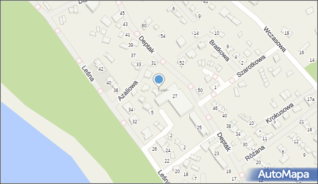 Nowy Dębiec, Azaliowa, 8, mapa Nowy Dębiec