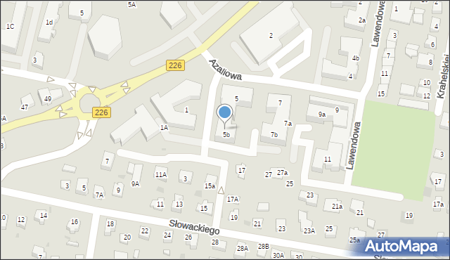 Pruszcz Gdański, Azaliowa, 5c, mapa Pruszcz Gdański