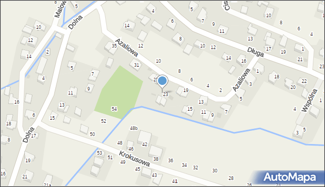 Rybna, Azaliowa, 25, mapa Rybna