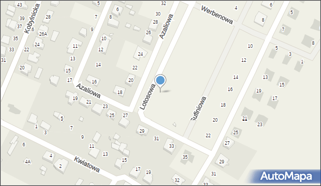 Sady, Azaliowa, 39, mapa Sady