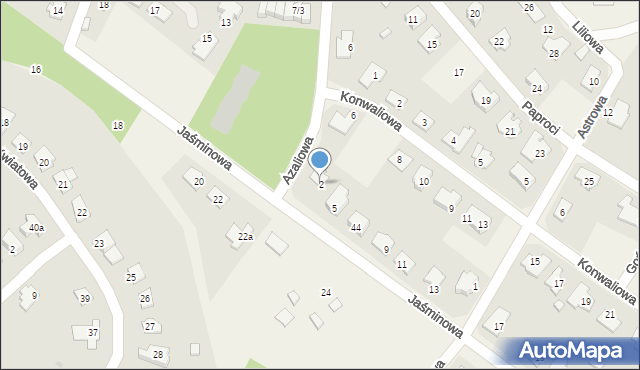 Stary Toruń, Azaliowa, 2, mapa Stary Toruń