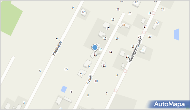 Wielgolas Brzeziński, Azalii, 11, mapa Wielgolas Brzeziński