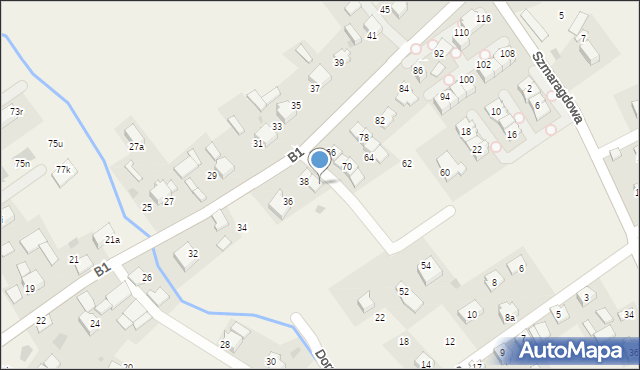 Dziekanowice, B1, 42, mapa Dziekanowice