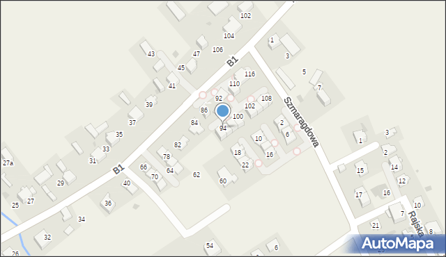 Dziekanowice, B1, 94, mapa Dziekanowice