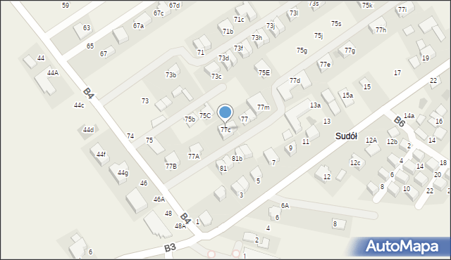 Węgrzce, B4, 77c, mapa Węgrzce