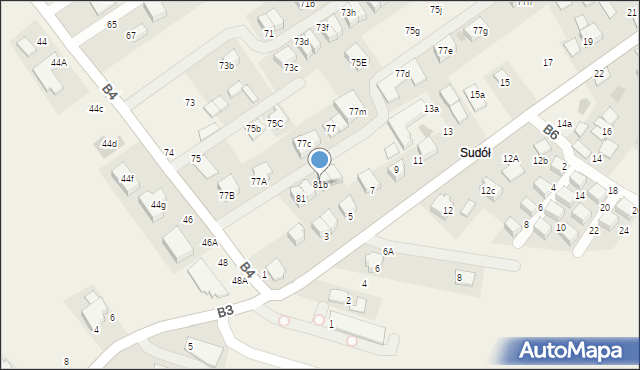 Węgrzce, B4, 81b, mapa Węgrzce