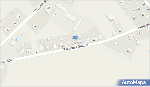 Liniewo, B. Pstronga i W. Gruszki, 17, mapa Liniewo