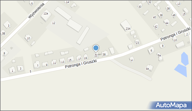 Liniewo, B. Pstronga i W. Gruszki, 21, mapa Liniewo