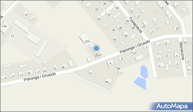 Liniewo, B. Pstronga i W. Gruszki, 23, mapa Liniewo