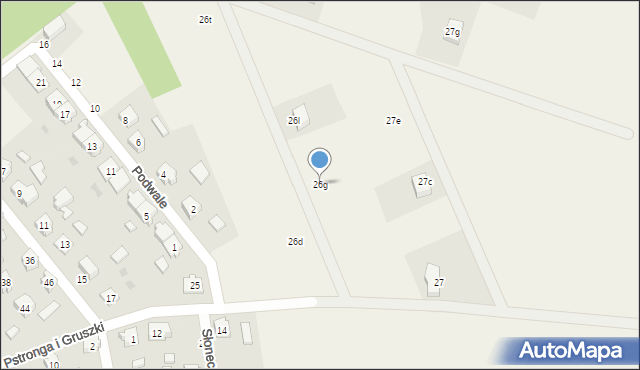 Liniewo, B. Pstronga i W. Gruszki, 26g, mapa Liniewo