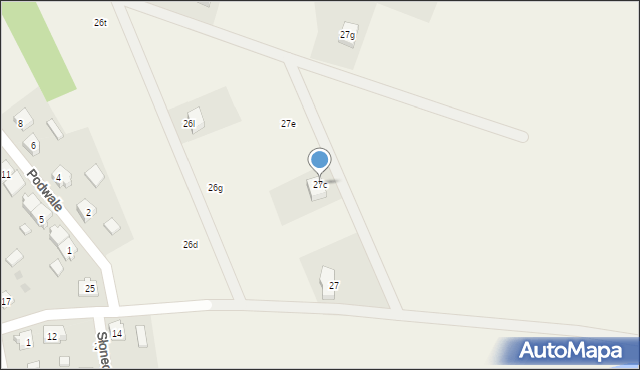 Liniewo, B. Pstronga i W. Gruszki, 27c, mapa Liniewo