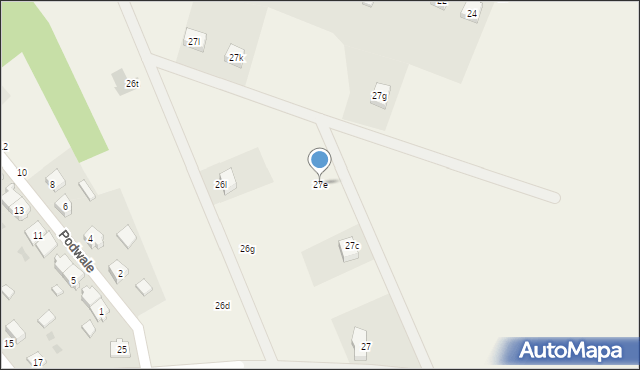 Liniewo, B. Pstronga i W. Gruszki, 27e, mapa Liniewo