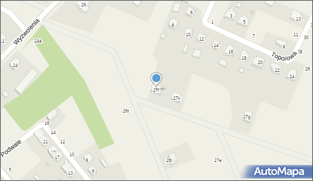 Liniewo, B. Pstronga i W. Gruszki, 27l, mapa Liniewo