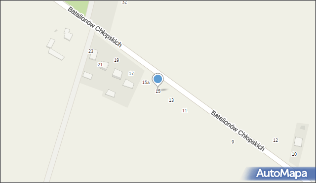 Adamów, Batalionów Chłopskich, 15, mapa Adamów
