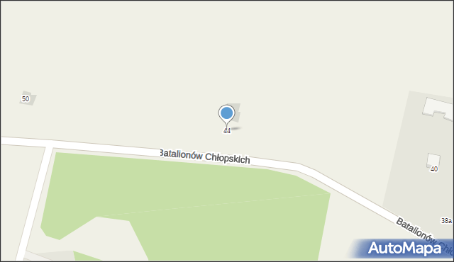 Adamów, Batalionów Chłopskich, 44, mapa Adamów