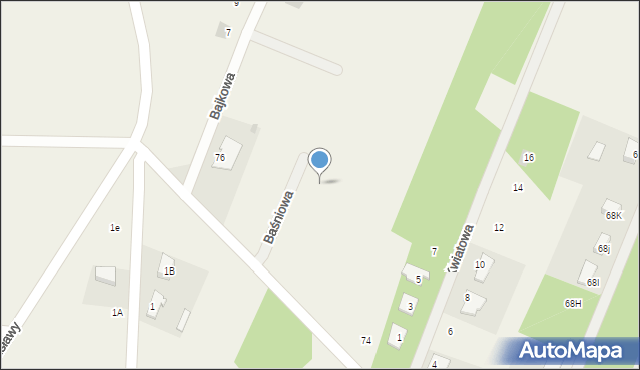 Adamowa Góra, Baśniowa, 6, mapa Adamowa Góra