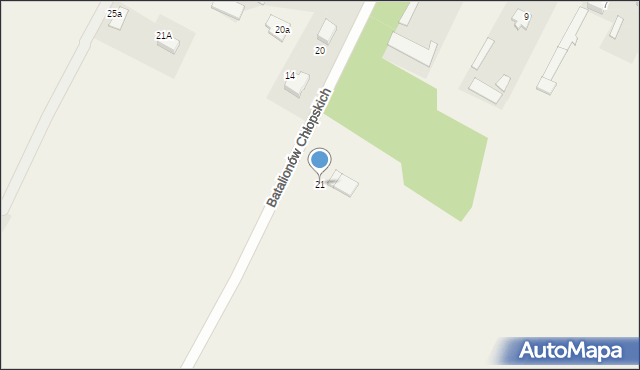 Antonie, Batalionów Chłopskich, 21, mapa Antonie