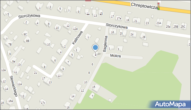 Augustów, Bagienna, 4, mapa Augustów